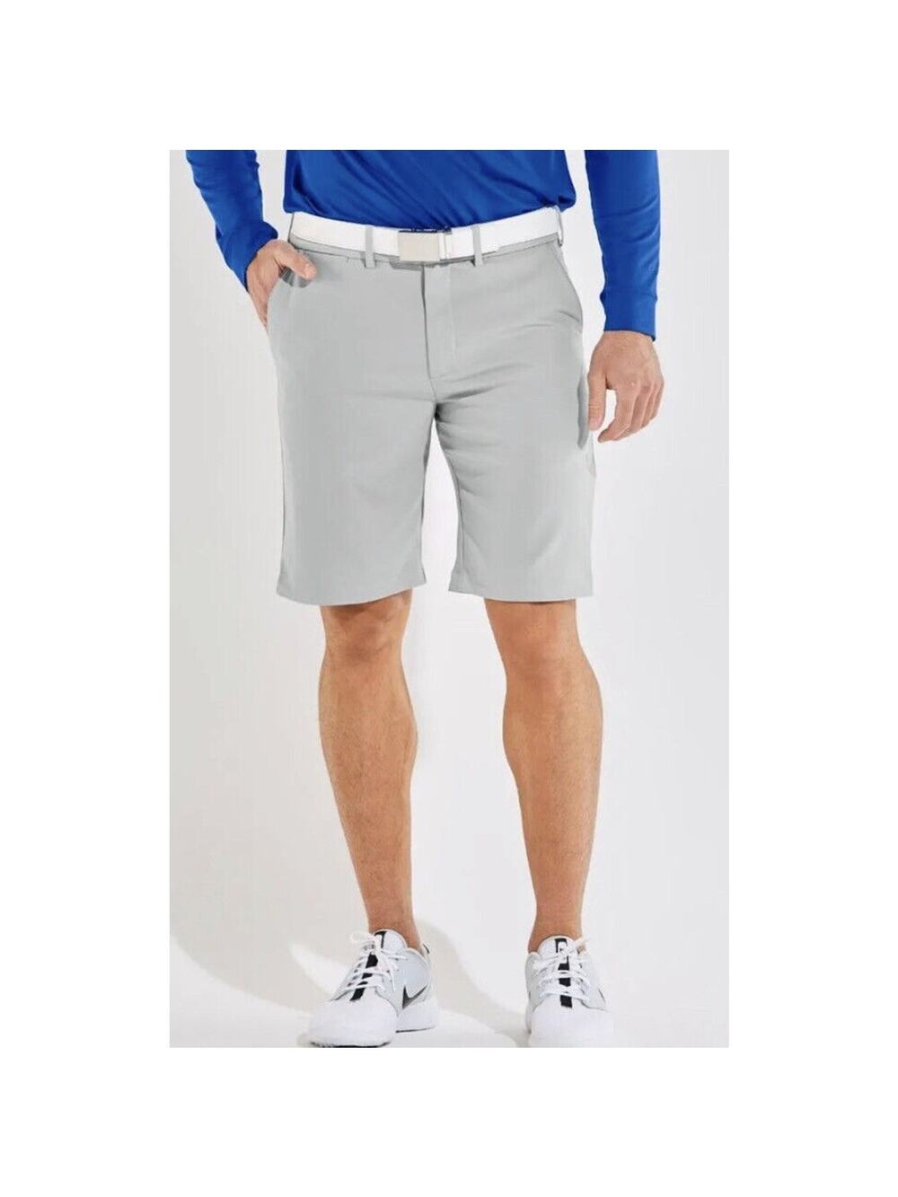 Coolibar UPF 50+ Men's Sz 36 Flaig Golf Shorts Gray 10487